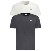 Fila White Cotton Men T-Shirt -   -  Fila.